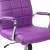 Flash Furniture GO-2240-PUR-GG Mid-Back Purple Vinyl Executive Swivel Office Chair with Chrome Base and Arms addl-7