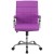 Flash Furniture GO-2240-PUR-GG Mid-Back Purple Vinyl Executive Swivel Office Chair with Chrome Base and Arms addl-9