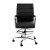 Flash Furniture GO-2286B-BK-GG Mid-Back Black LeatherSoft Drafting Chair with Adjustable Foot Ring and Chrome Base addl-8