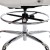 Flash Furniture GO-2286B-WH-GG Mid-Back White LeatherSoft Drafting Chair with Adjustable Foot Ring and Chrome Base addl-11