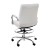Flash Furniture GO-2286B-WH-GG Mid-Back White LeatherSoft Drafting Chair with Adjustable Foot Ring and Chrome Base addl-5