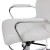 Flash Furniture GO-2286B-WH-GG Mid-Back White LeatherSoft Drafting Chair with Adjustable Foot Ring and Chrome Base addl-6