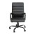 Flash Furniture GO-2286H-BK-BK-GG High Back Black LeatherSoft Executive Swivel Office Chair with Black Frame and Arms addl-10
