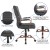 Flash Furniture GO-2286H-BK-RSGLD-GG High Back Black LeatherSoft Executive Swivel Office Chair with Rose Gold Frame and Arms addl-5