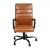 Flash Furniture GO-2286H-BR-BK-GG High Back Brown LeatherSoft Executive Swivel Office Chair with Black Frame and Arms addl-10