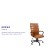 Flash Furniture GO-2286H-BR-BK-GG High Back Brown LeatherSoft Executive Swivel Office Chair with Black Frame and Arms addl-4