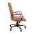 Flash Furniture GO-2286H-BR-BK-GG High Back Brown LeatherSoft Executive Swivel Office Chair with Black Frame and Arms addl-9