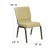 Flash Furniture XU-CH-60096-BGE-GG Hercules Series 18.5" Beige Patterned Fabric Church Stacking Chair with Gold Vein Frame addl-1