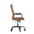 Flash Furniture GO-2286H-BR-BK-RLB-GG High Back Brown LeatherSoft Executive Swivel Office Chair with Black Frame, Arms, and Transparent Roller Wheels addl-7