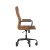 Flash Furniture GO-2286H-BR-BK-RLB-GG High Back Brown LeatherSoft Executive Swivel Office Chair with Black Frame, Arms, and Transparent Roller Wheels addl-7