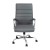 Flash Furniture GO-2286H-GR-GG High Back Gray LeatherSoft Executive Swivel Office Chair with Chrome Frame and Arms addl-10
