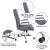 Flash Furniture GO-2286H-GR-GG High Back Gray LeatherSoft Executive Swivel Office Chair with Chrome Frame and Arms addl-5