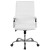 Flash Furniture GO-2286H-WH-GG High Back White LeatherSoft Executive Swivel Office Chair with Chrome Frame and Arms addl-10