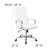 Flash Furniture GO-2286H-WH-GG High Back White LeatherSoft Executive Swivel Office Chair with Chrome Frame and Arms addl-6