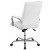 Flash Furniture GO-2286H-WH-GG High Back White LeatherSoft Executive Swivel Office Chair with Chrome Frame and Arms addl-7