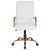 Flash Furniture GO-2286H-WH-GLD-GG High Back White LeatherSoft Executive Swivel Office Chair with Gold Frame and Arms addl-10