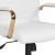 Flash Furniture GO-2286H-WH-GLD-GG High Back White LeatherSoft Executive Swivel Office Chair with Gold Frame and Arms addl-11