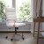 Flash Furniture GO-2286H-WH-GLD-GG High Back White LeatherSoft Executive Swivel Office Chair with Gold Frame and Arms addl-1