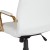 Flash Furniture GO-2286H-WH-GLD-GG High Back White LeatherSoft Executive Swivel Office Chair with Gold Frame and Arms addl-8