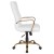 Flash Furniture GO-2286H-WH-GLD-GG High Back White LeatherSoft Executive Swivel Office Chair with Gold Frame and Arms addl-9