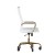Flash Furniture GO-2286H-WH-GLD-RLB-GG High Back White LeatherSoft Executive Swivel Office Chair with Gold Frame, Arms, and Transparent Roller Wheels addl-7