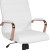 Flash Furniture GO-2286H-WH-RSGLD-GG High Back White LeatherSoft Executive Swivel Office Chair with Rose Gold Frame and Arms addl-11