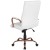 Flash Furniture GO-2286H-WH-RSGLD-GG High Back White LeatherSoft Executive Swivel Office Chair with Rose Gold Frame and Arms addl-7