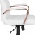Flash Furniture GO-2286H-WH-RSGLD-GG High Back White LeatherSoft Executive Swivel Office Chair with Rose Gold Frame and Arms addl-8