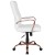 Flash Furniture GO-2286H-WH-RSGLD-GG High Back White LeatherSoft Executive Swivel Office Chair with Rose Gold Frame and Arms addl-9