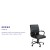 Flash Furniture GO-2286M-BK-BK-GG Mid-Back Black LeatherSoft Executive Swivel Office Chair with Black Frame and Arms addl-4