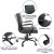 Flash Furniture GO-2286M-BK-BK-GG Mid-Back Black LeatherSoft Executive Swivel Office Chair with Black Frame and Arms addl-5