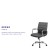Flash Furniture GO-2286M-BK-GG Mid-Back Black LeatherSoft Executive Swivel Office Chair with Chrome Frame and Arms addl-4