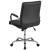 Flash Furniture GO-2286M-BK-GG Mid-Back Black LeatherSoft Executive Swivel Office Chair with Chrome Frame and Arms addl-7
