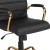 Flash Furniture GO-2286M-BK-GLD-GG Mid-Back Black LeatherSoft Executive Swivel Office Chair with Gold Frame and Arms addl-11