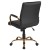Flash Furniture GO-2286M-BK-GLD-GG Mid-Back Black LeatherSoft Executive Swivel Office Chair with Gold Frame and Arms addl-7