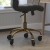 Flash Furniture GO-2286M-BK-GLD-RLB-GG Mid-Back Black LeatherSoft Executive Swivel Office Chair with Gold Frame, Arms, and Transparent Roller Wheels addl-6