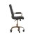 Flash Furniture GO-2286M-BK-GLD-RLB-GG Mid-Back Black LeatherSoft Executive Swivel Office Chair with Gold Frame, Arms, and Transparent Roller Wheels addl-7