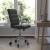 Flash Furniture GO-2286M-BK-RLB-GG Mid-Back Black LeatherSoft Executive Swivel Office Chair with Chrome Frame, Arms, and Transparent Roller Wheels addl-1