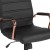 Flash Furniture GO-2286M-BK-RSGLD-GG Mid-Back Black LeatherSoft Executive Swivel Office Chair with Rose Gold Frame and Arms addl-10