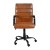 Flash Furniture GO-2286M-BR-BK-GG Mid-Back Brown LeatherSoft Executive Swivel Office Chair with Black Frame and Arms addl-10