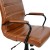 Flash Furniture GO-2286M-BR-BK-GG Mid-Back Brown LeatherSoft Executive Swivel Office Chair with Black Frame and Arms addl-11