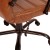 Flash Furniture GO-2286M-BR-BK-GG Mid-Back Brown LeatherSoft Executive Swivel Office Chair with Black Frame and Arms addl-12