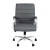 Flash Furniture GO-2286M-GR-GG Mid-Back Gray LeatherSoft Executive Swivel Office Chair with Chrome Frame and Arms addl-10