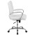 Flash Furniture GO-2286M-WH-GG Mid-Back Gold LeatherSoft Executive Swivel Office Chair with Chrome Frame and Arms addl-9