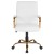 Flash Furniture GO-2286M-WH-GLD-GG Mid-Back White LeatherSoft Executive Swivel Office Chair with Gold Frame and Arms addl-10