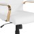 Flash Furniture GO-2286M-WH-GLD-GG Mid-Back White LeatherSoft Executive Swivel Office Chair with Gold Frame and Arms addl-11