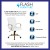 Flash Furniture GO-2286M-WH-GLD-GG Mid-Back White LeatherSoft Executive Swivel Office Chair with Gold Frame and Arms addl-3