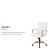 Flash Furniture GO-2286M-WH-GLD-GG Mid-Back White LeatherSoft Executive Swivel Office Chair with Gold Frame and Arms addl-4