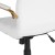 Flash Furniture GO-2286M-WH-GLD-GG Mid-Back White LeatherSoft Executive Swivel Office Chair with Gold Frame and Arms addl-8