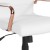 Flash Furniture GO-2286M-WH-RSGLD-GG Mid-Back White LeatherSoft Executive Swivel Office Chair with Rose Gold Frame and Arms addl-11